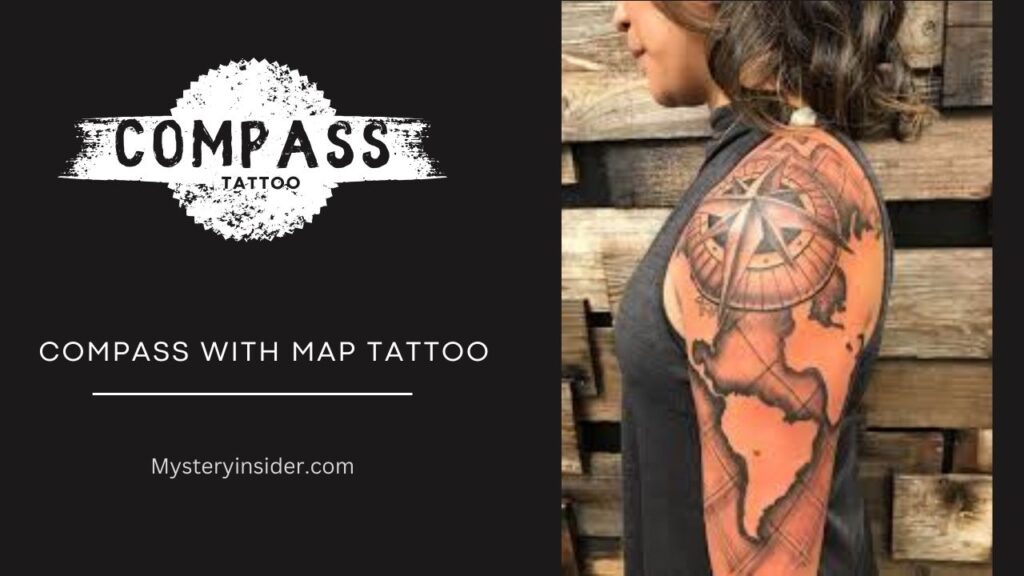 Image of Compass with Map tattoo