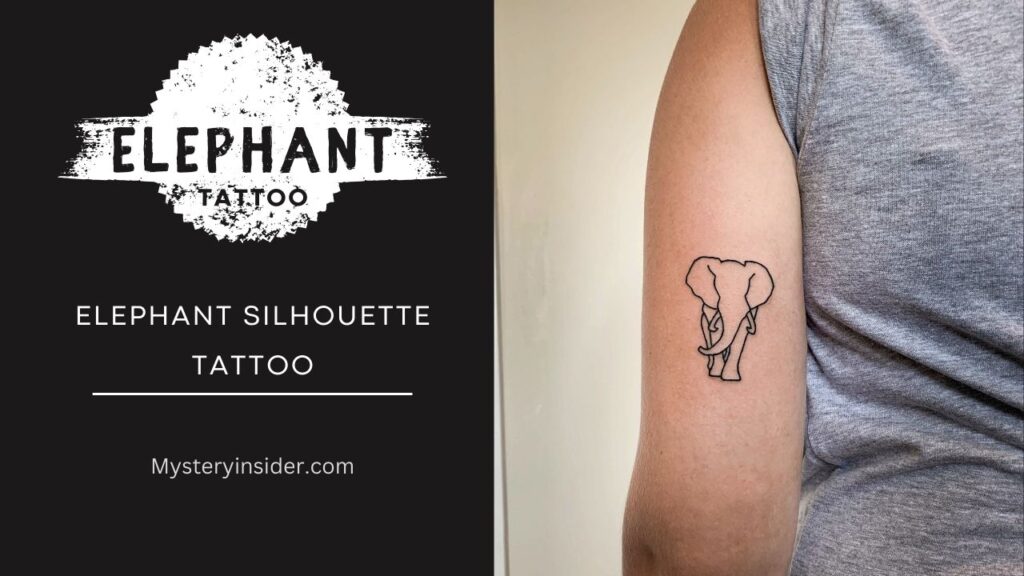 Image of Elephant Silhouette Tattoo