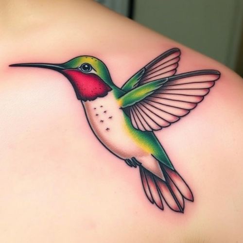 Image of Flying Hummingbird