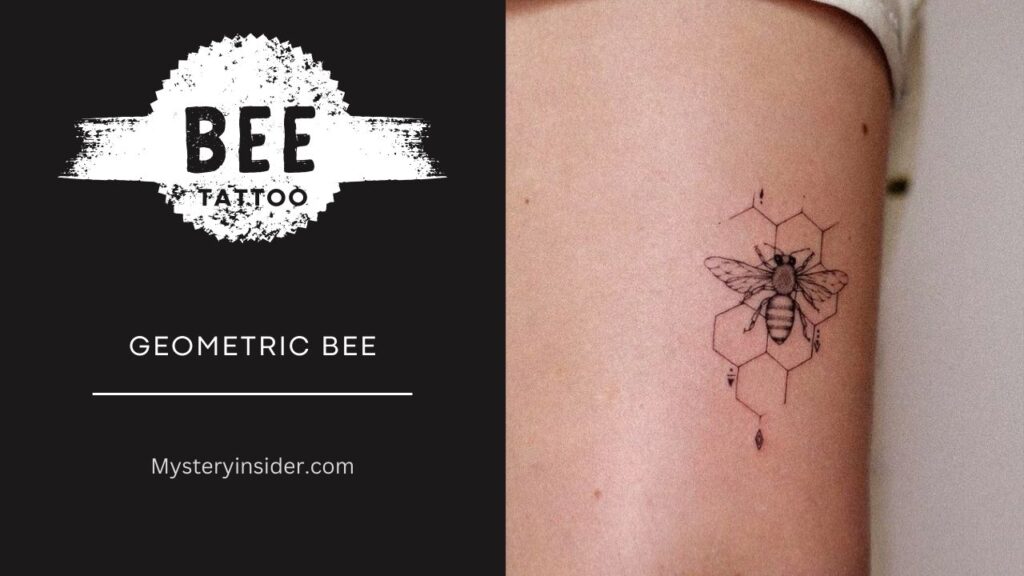 Image of Geometric Bee tattoo