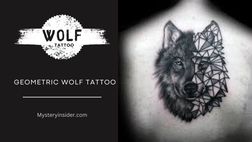 Image of Geometric Wolf Tattoo