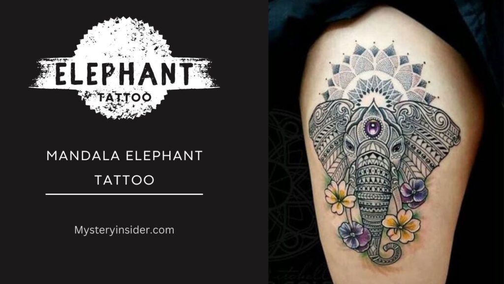 Image of Mandala Elephant Tattoo