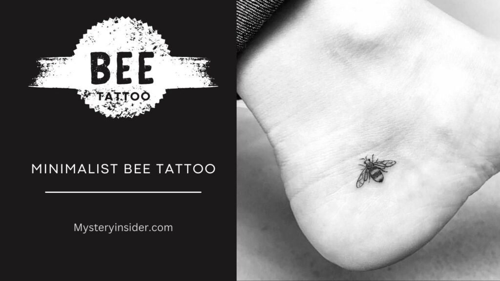 Image of Minimalist Bee tattoo