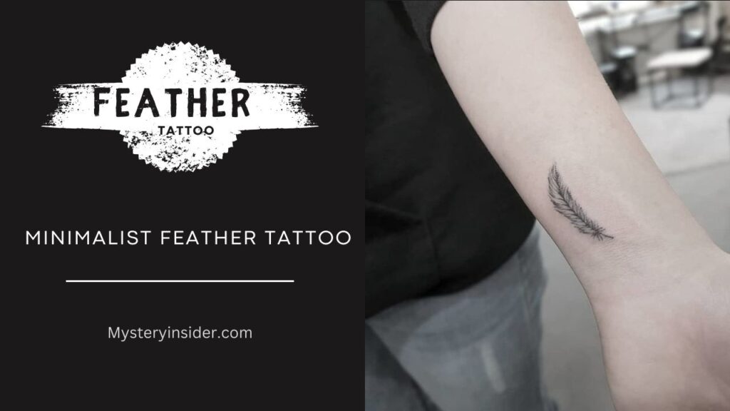 Image of Minimalist Feather Tattoo