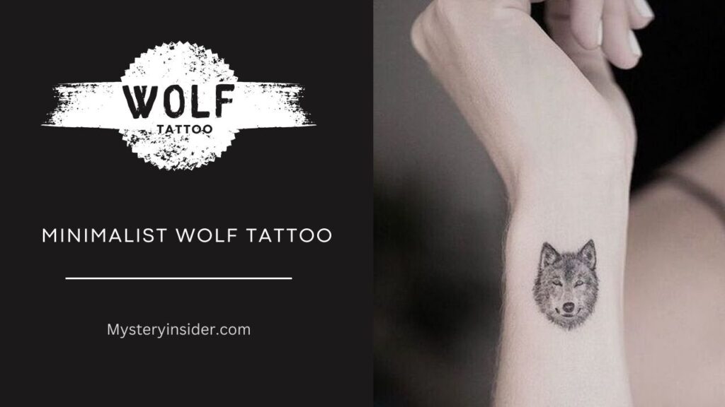 Image of Minimalist Wolf Tattoo