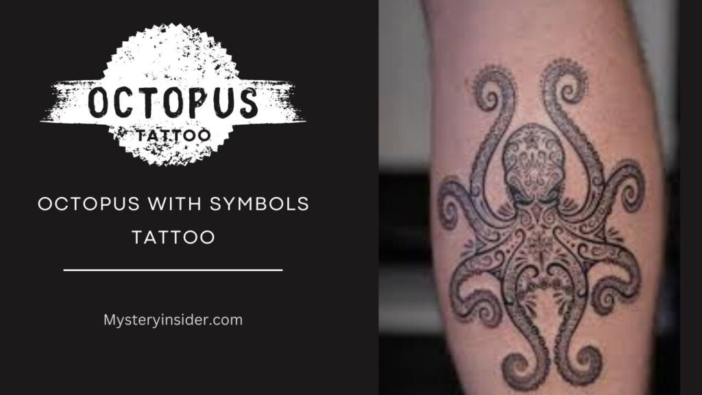 Image of Octopus with Symbols tattoo