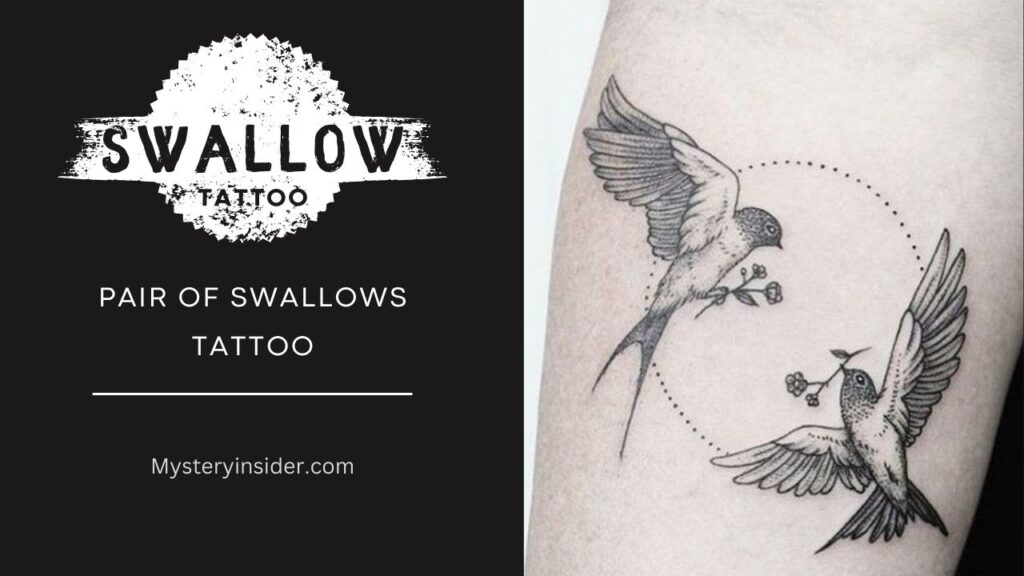 Image of Pair of Swallows Tattoo