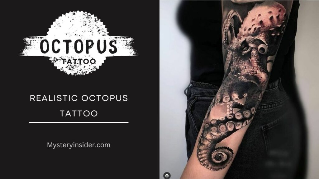 Image of Realistic Octopus tattoo