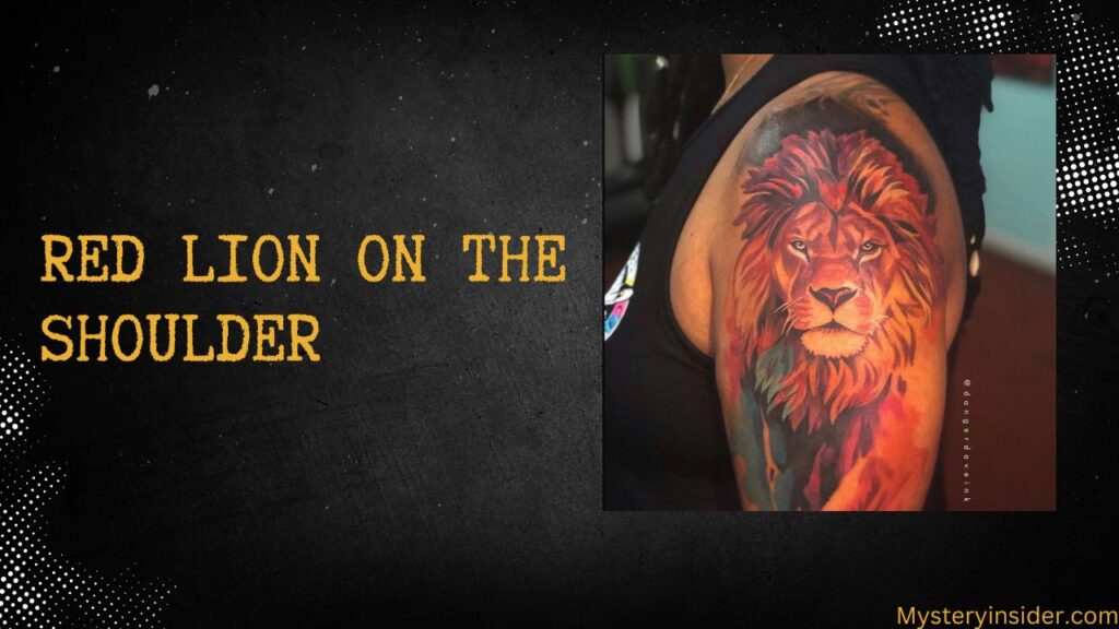 Image of Red Lion on the Shoulder