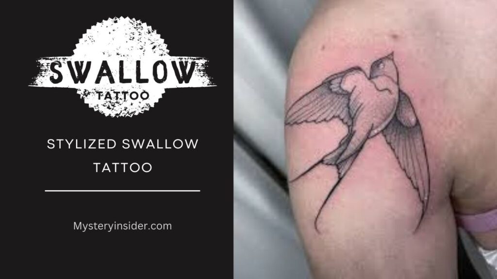 Image of Stylized Swallow Tattoo