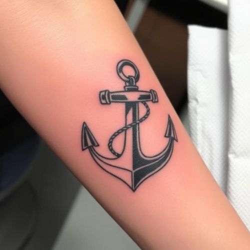 Image of Traditional Anchor Tattoo