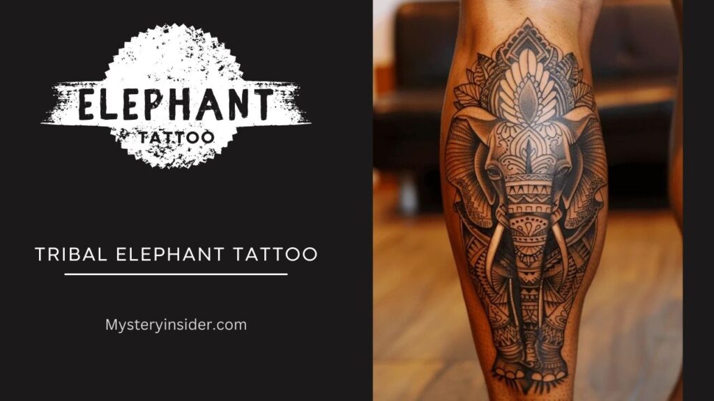 Image of Tribal Elephant Tattoo