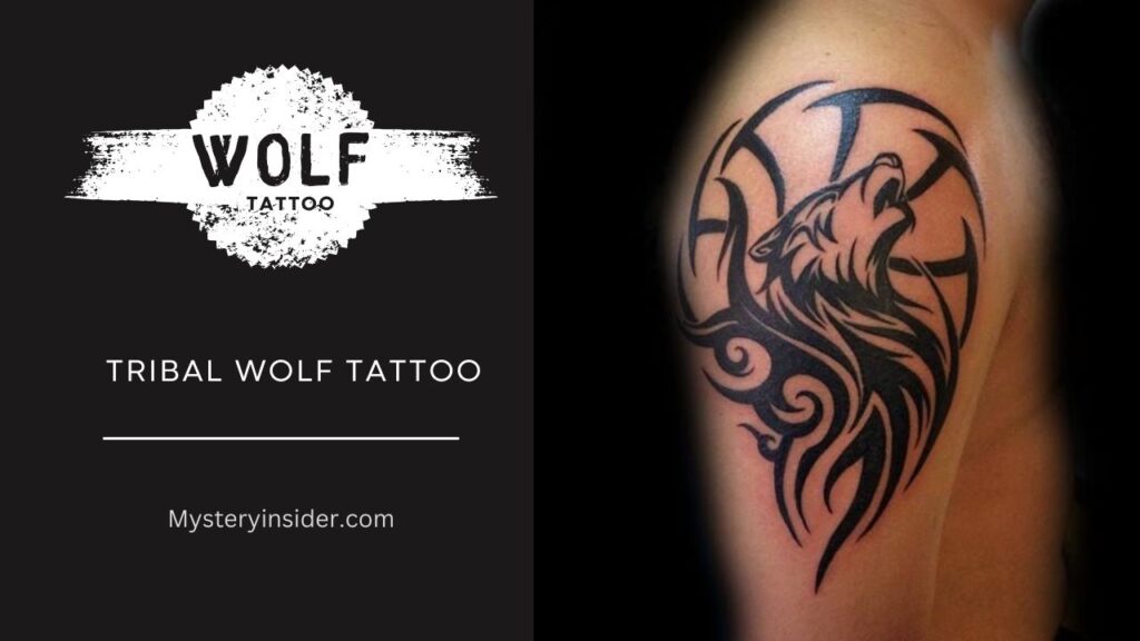 Image of Tribal Wolf Tattoo