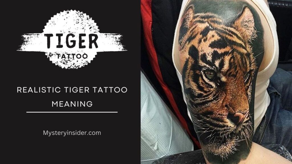 Image of realistic tiger tattoo