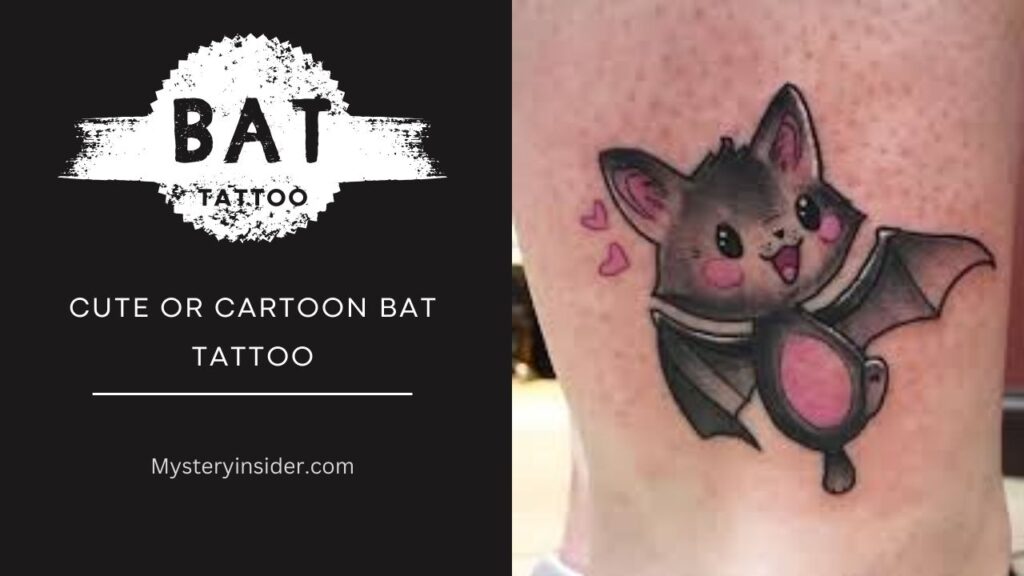 Image of Cute or Cartoon Bat Tattoo